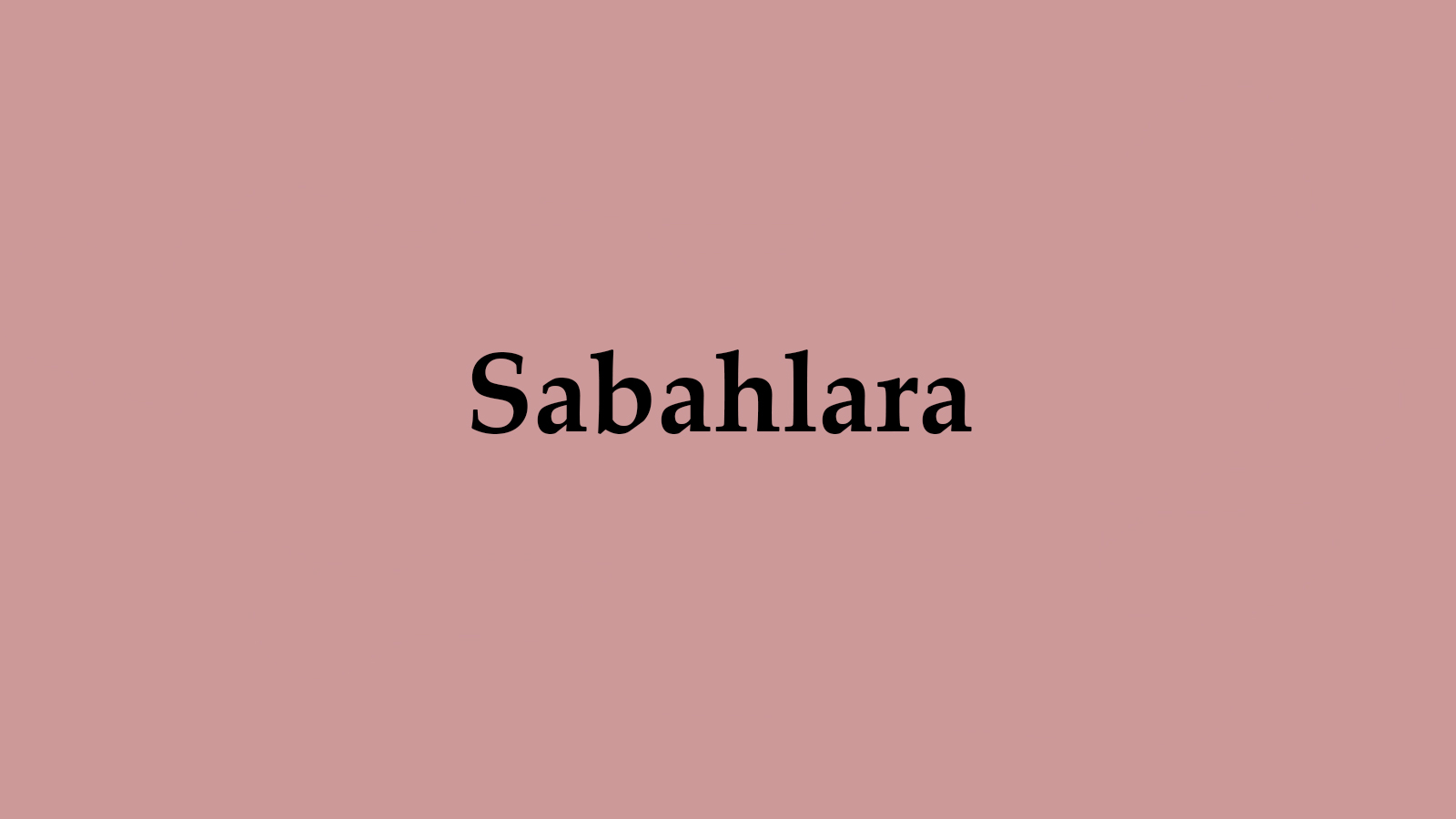 Sabahlara