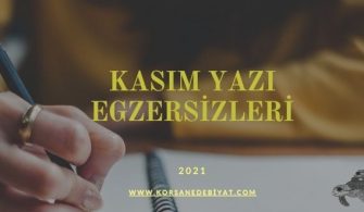 Kasım Yazı Egzersizler