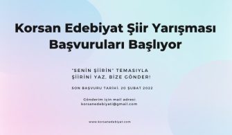 Korsan Edebiyat Dergisi Şiir Yarışması Başladı